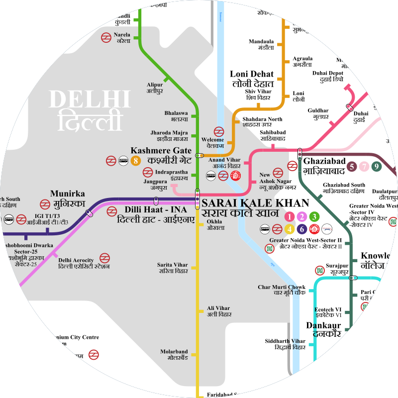 Sarai Kale Khan Station Label