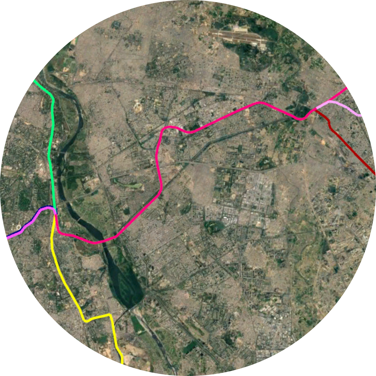 Delhi RRTS Geographical Route Map