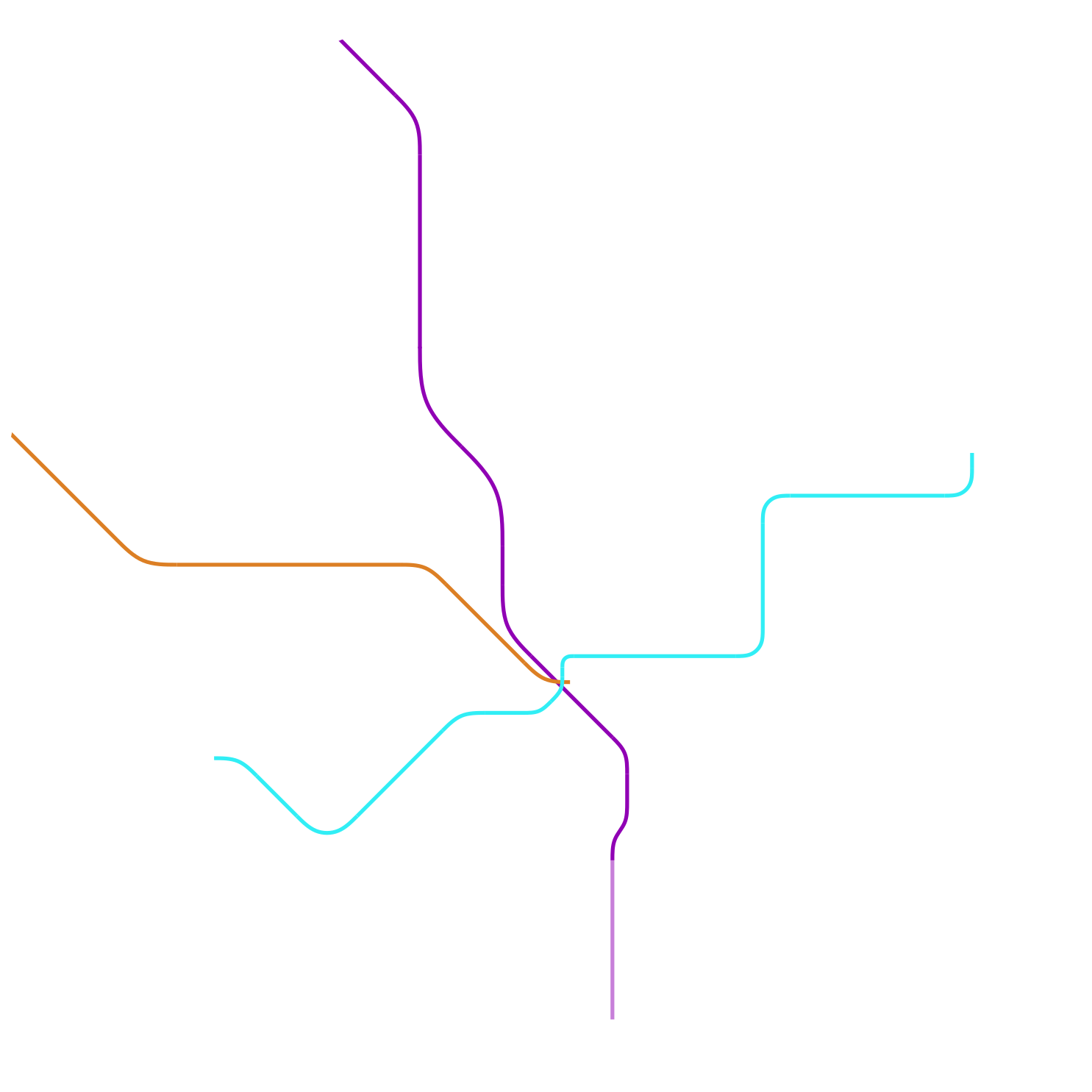 Pune Metro Simplified Map
